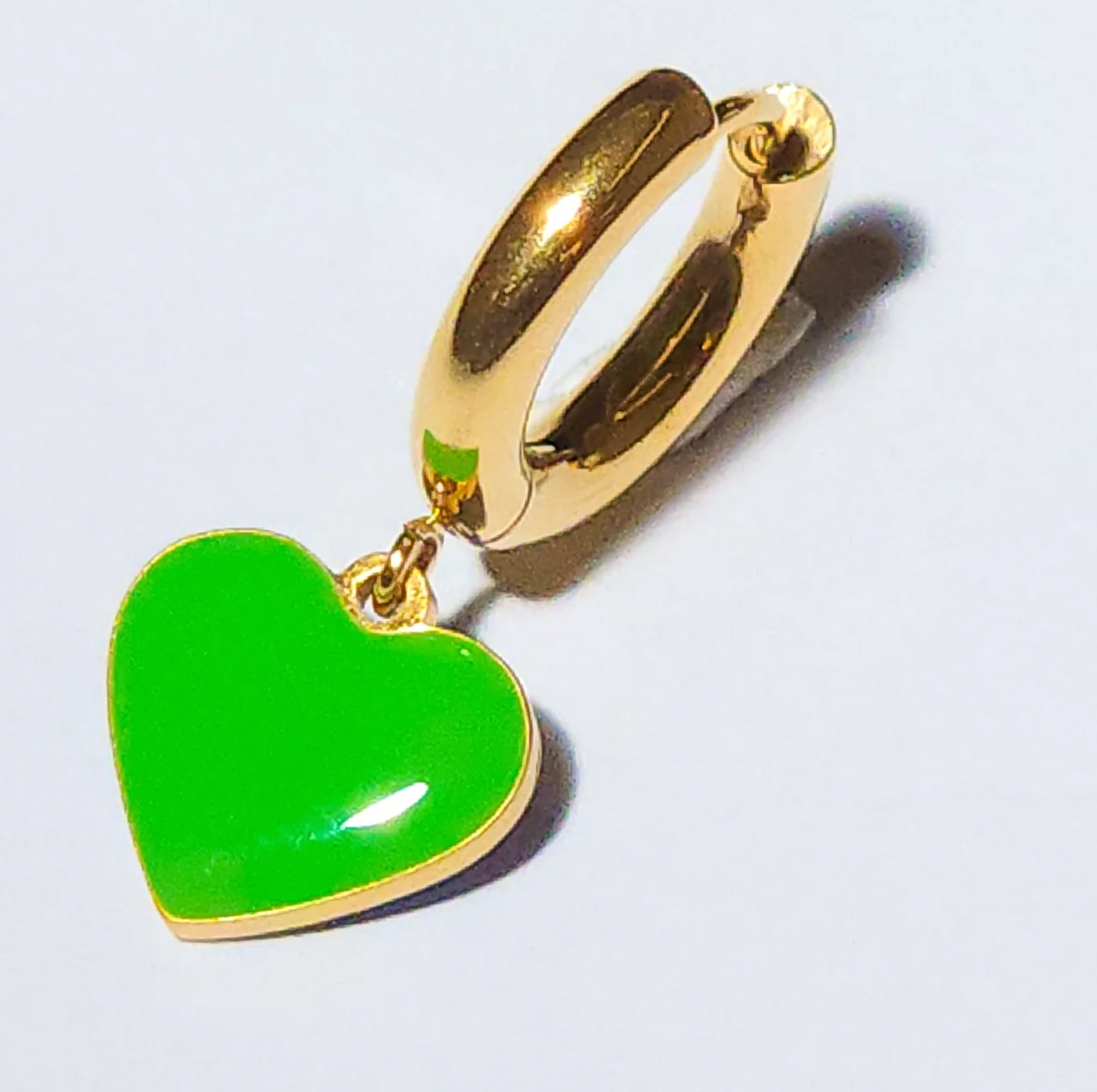 Matter Matters Humble Heart Earrings • Cobalt & Bright Green