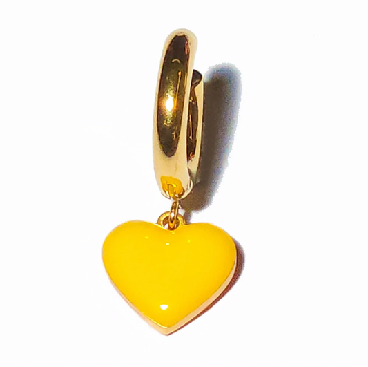 Matter Matters Humble Heart Earrings • Yellow & Orange