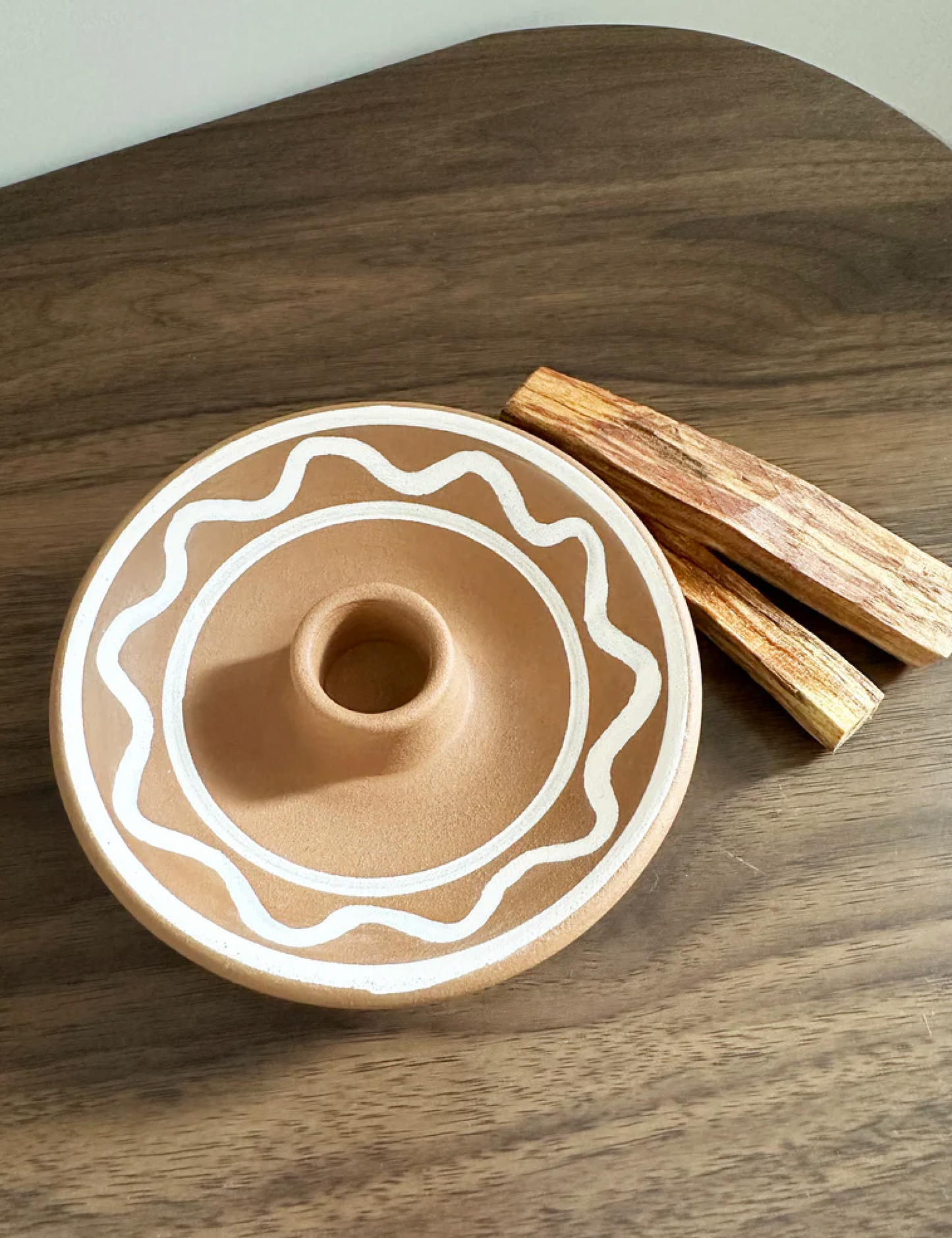 秘魯手造陶瓷聖木座｜Peruvian Ceramic Palo Santo Holder & Smudge Plate