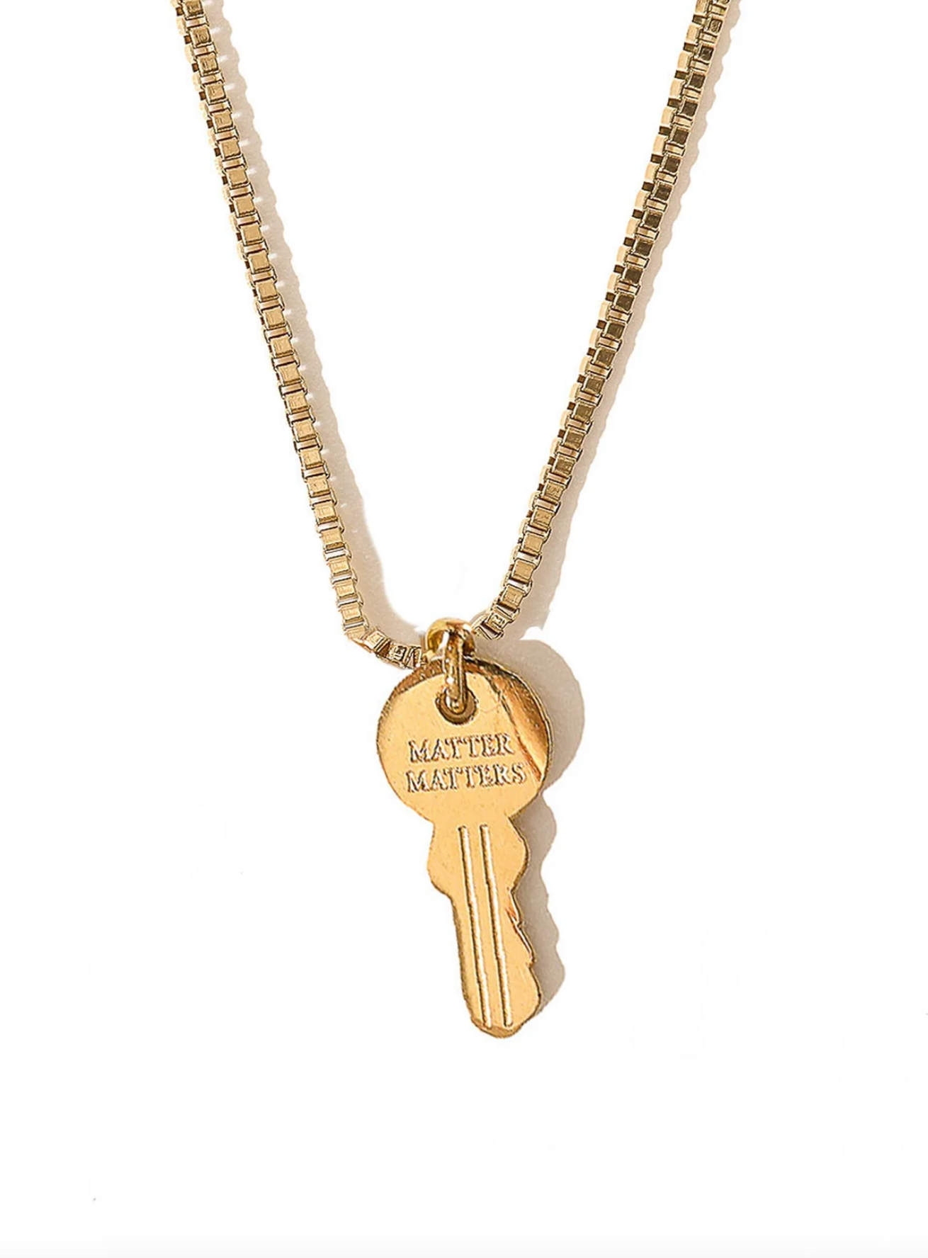 Matter Matters Unlock Key Necklace • Gold