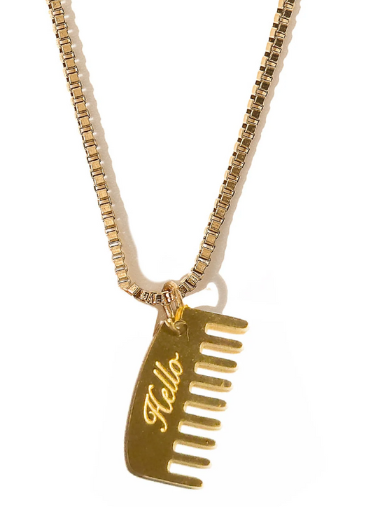 Matter Matters Hello Hair Comb Necklace • Gold