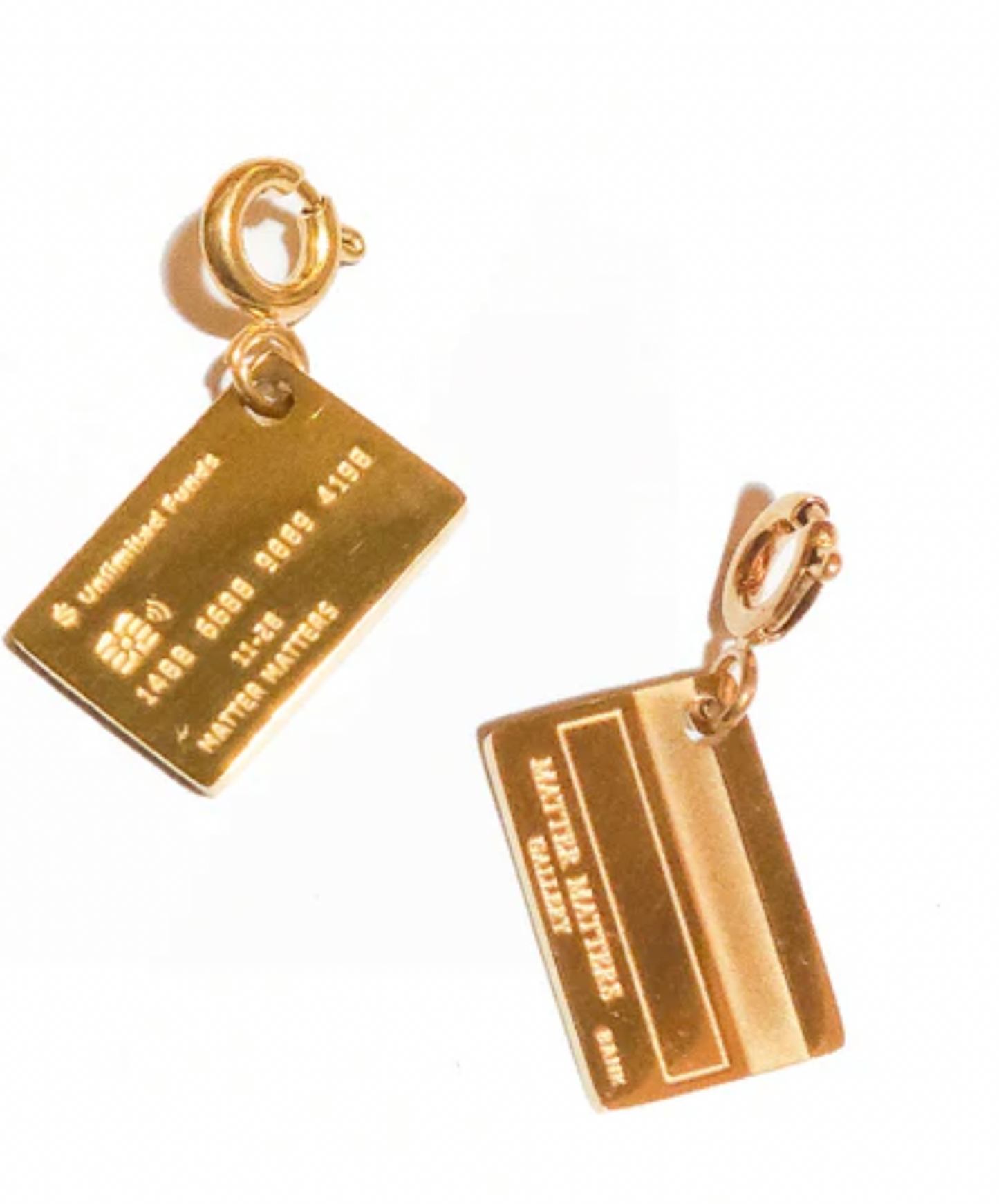 Matter Matters Unlimited Funds Credit Card Pendant • Gold