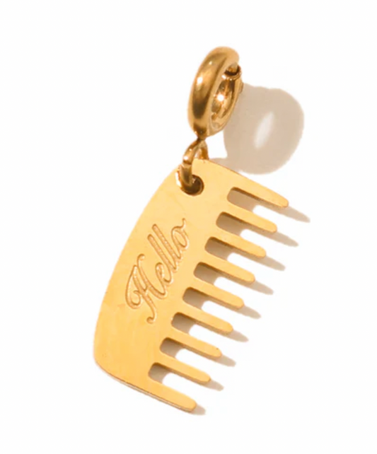 Matter Matters Hello Hair Comb Pendant • Gold