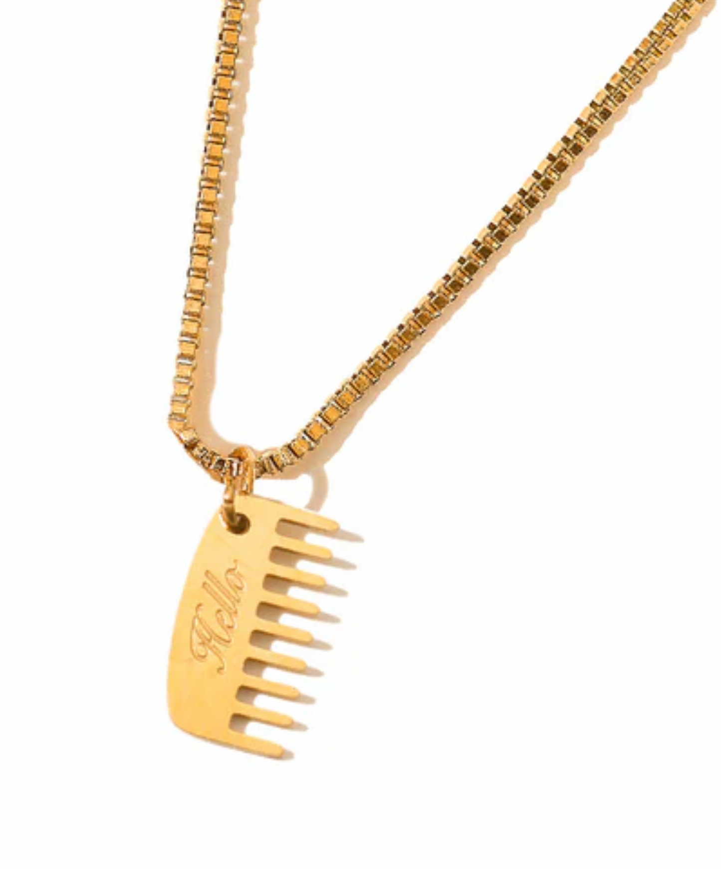 Matter Matters Hello Hair Comb Pendant • Gold