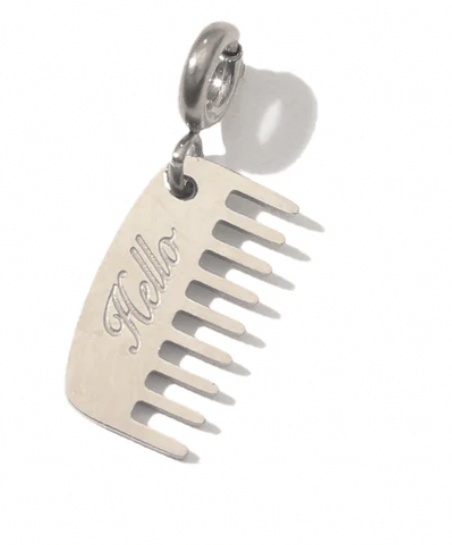 Matter Matters Hello Hair Comb Pendant • Steel