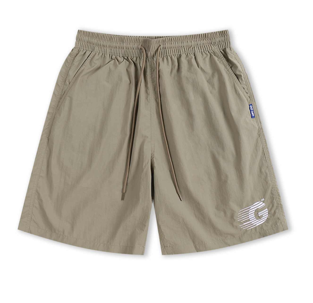 GO OFF G Logo Quick-Dry Shorts (Khaki)
