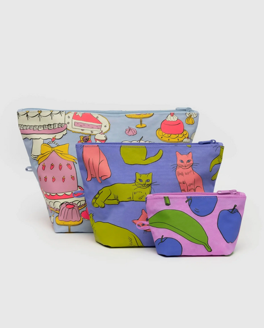 Baggu Go Pouch Set - Still Life