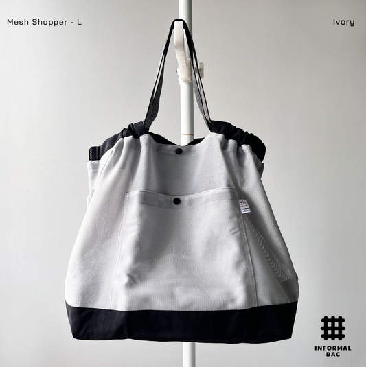 Informal Bag Mesh Shopper Size L (iVORY)