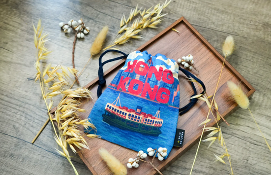 Amazing Studio -【維港景色】 帆布束口袋