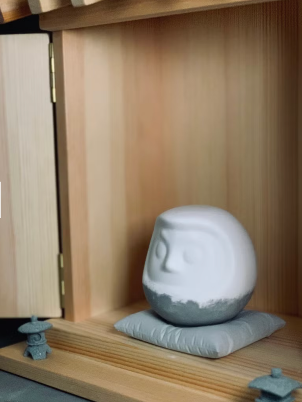 MUDLAB - 素白與灰調 水泥達摩造型擴香座連水泥座墊