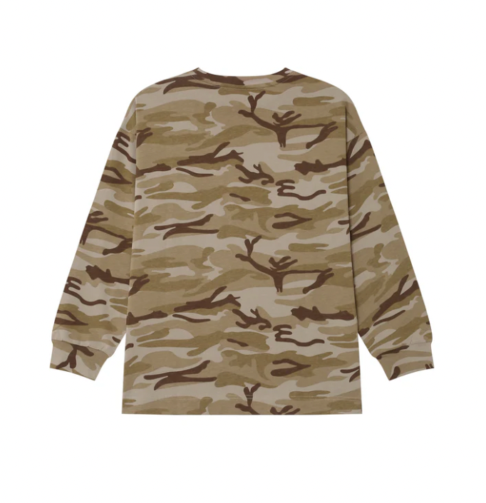 Aly Good Vibes - "LOGO CAMO" LONG SLEEVE TEE
