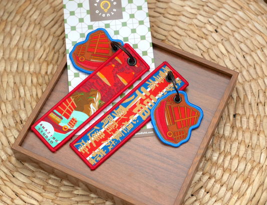 Amazing Studio -【撈乜都掂 - 香港帆船】 刺繡匙扣牌