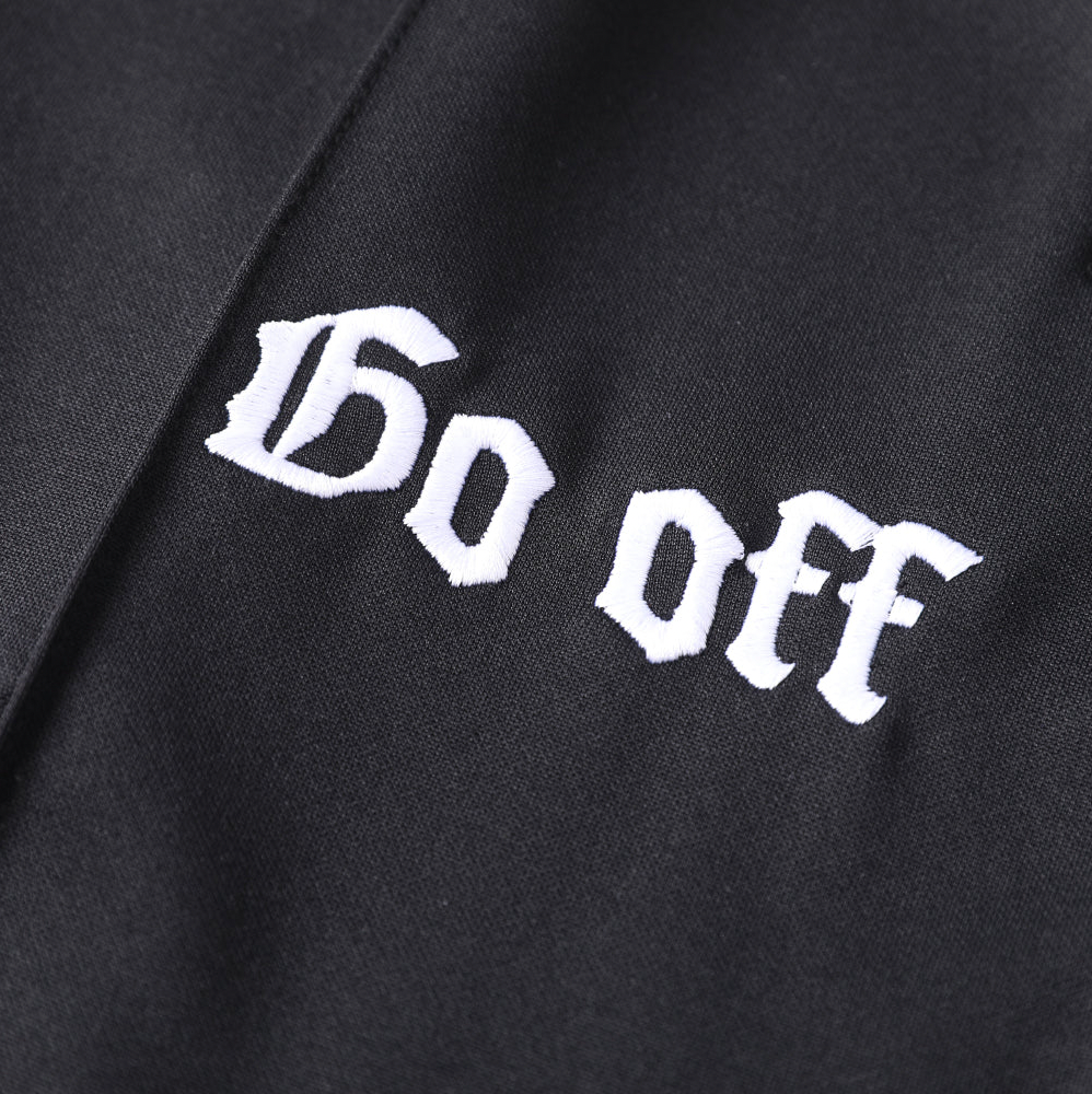 GO OFF | Gothic Embroidered Track Pants 哥德刺繡運動長褲