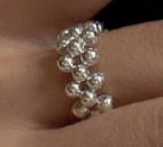 Hugbubble - Silver Ball Ring
