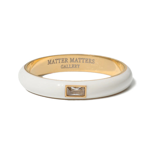 Matter Matters Bling Ring • White Enamel