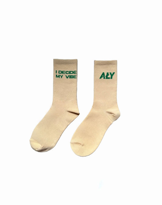 Aly Good Vibes - I Decide My Vibe Socks