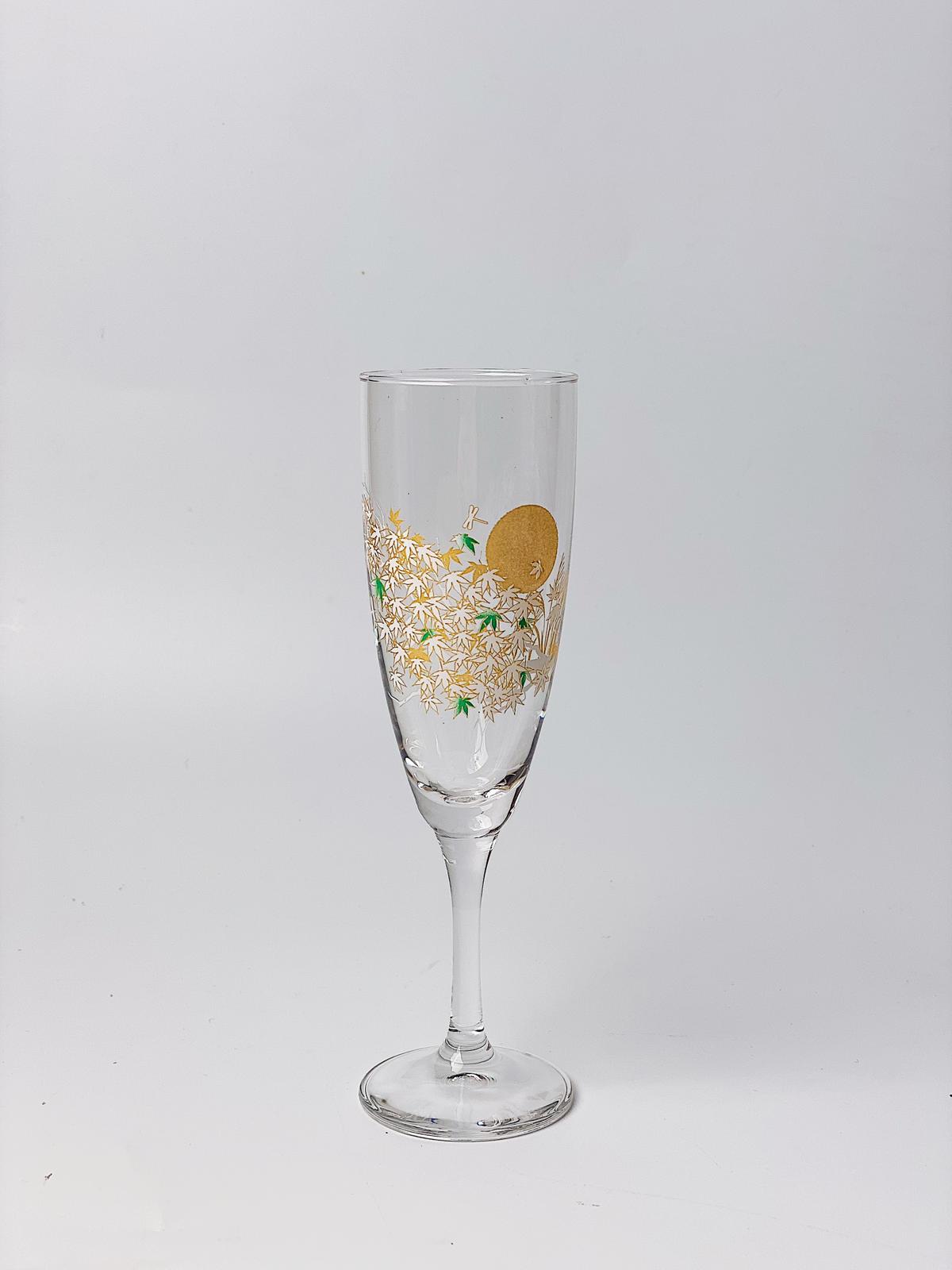 日本製 冷感變色紅葉香檳杯 | Made in Japan Autumn Leaves Champagne Glass
