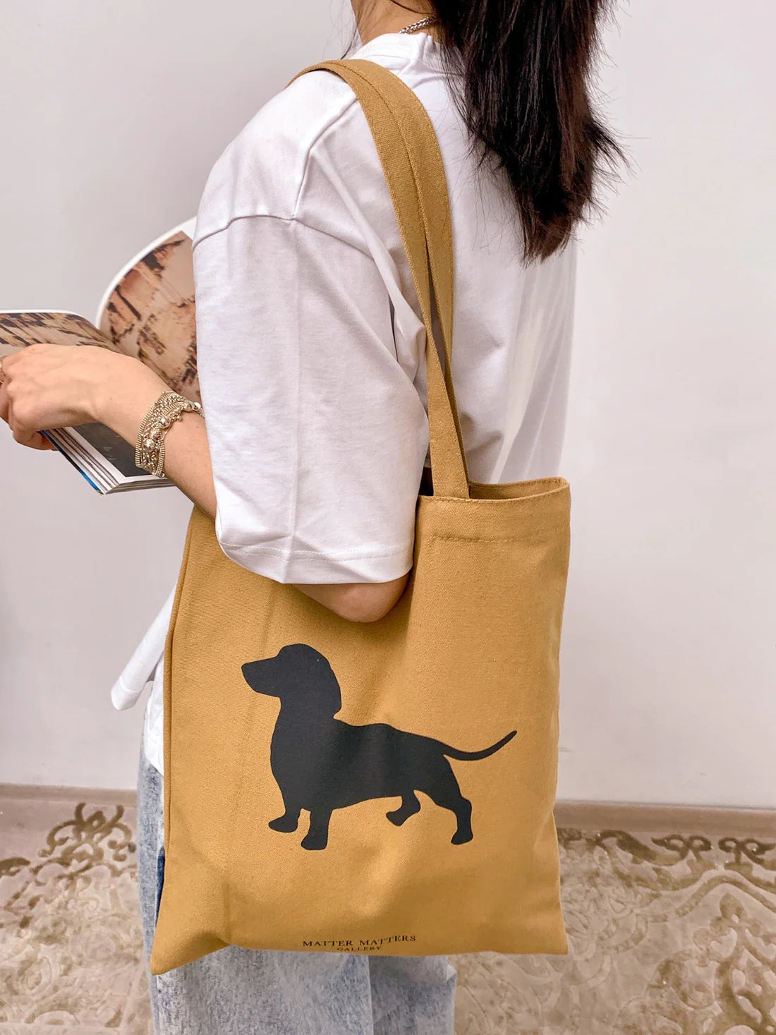 Matter Matters Dog • Brown/ Tote Bag