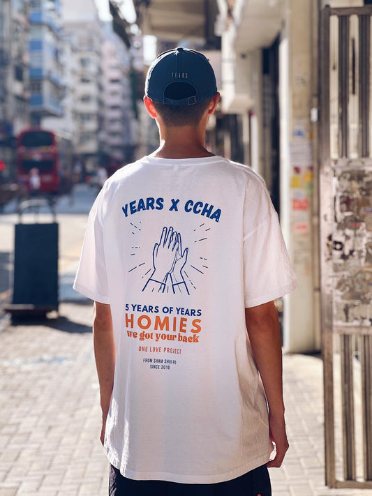 YEARS X CCHA - "HOMIES OF YEARS" Tee (White)