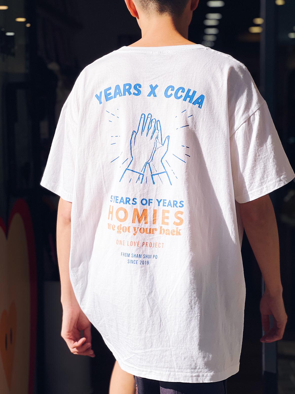 YEARS X CCHA - "HOMIES OF YEARS" Tee (White)