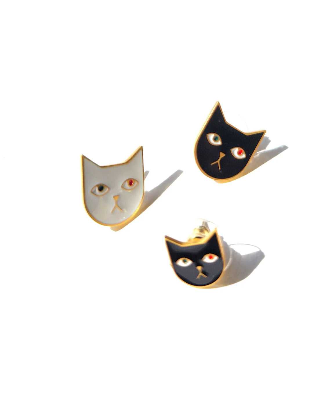 Matter Matters Kitty Tom Earrings • White