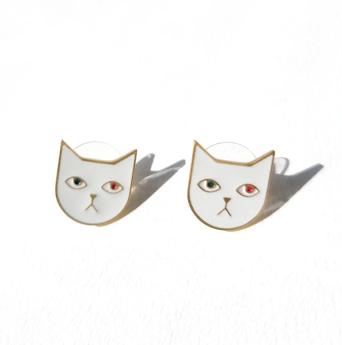 Matter Matters Kitty Tom Earrings • White