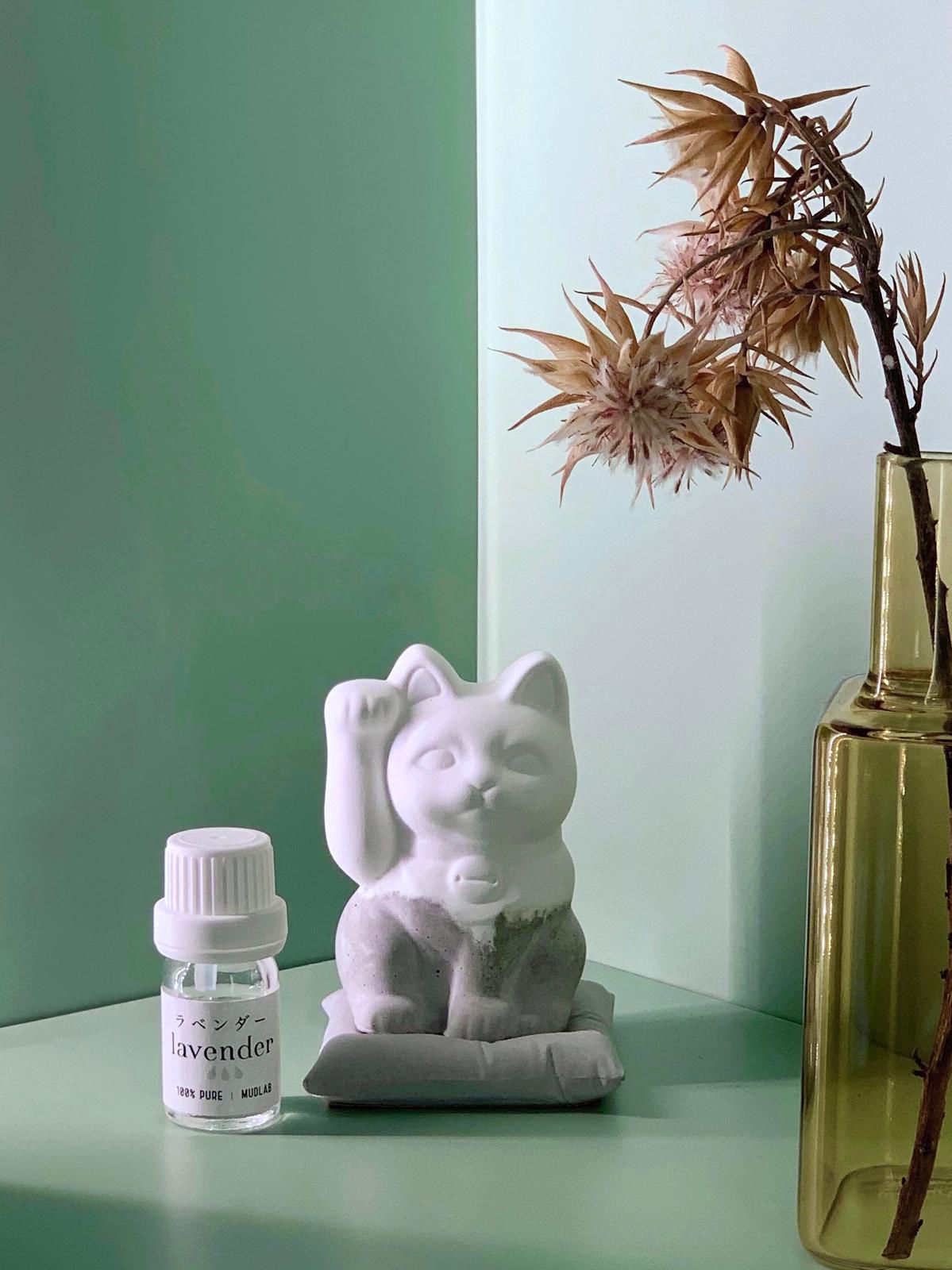 MUDLAB - 元祖版 水泥招財貓擴香座 (單隻)連水泥咕𠱸 右招財 / 左招福