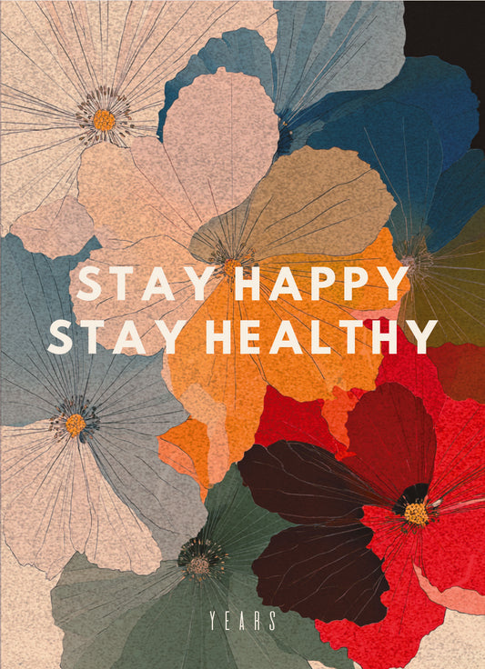 YEARS Postcards - Stay Happy Stay Healthy