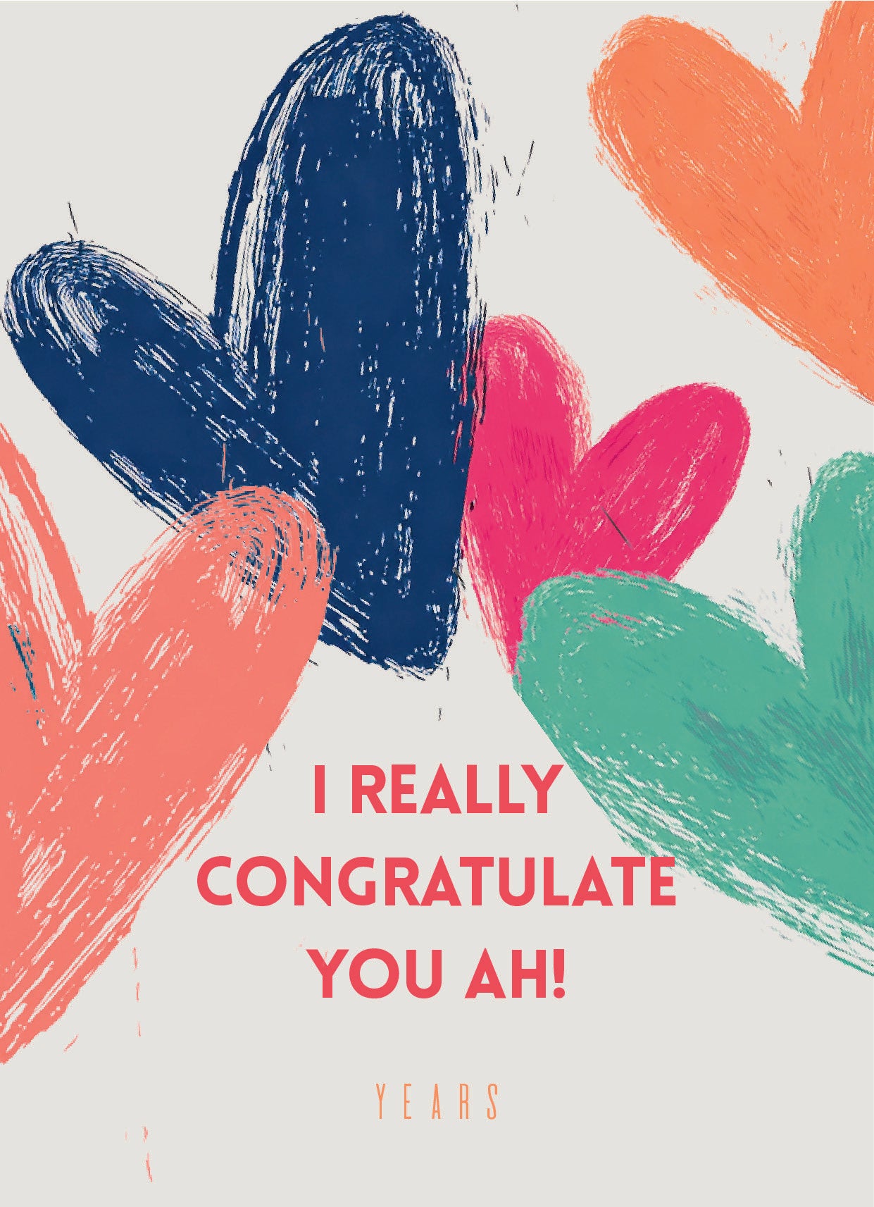 YEARS Postcards - I Really Congratulate You Ah!
