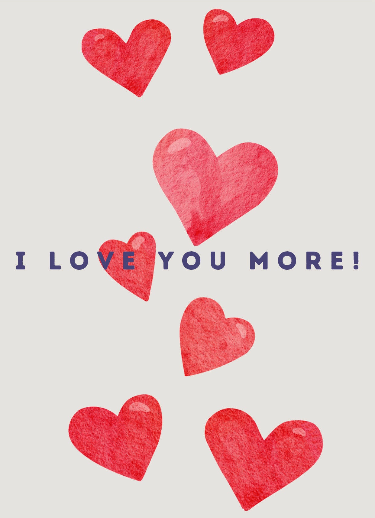 YEARS Postcards - I LOVE YOU MORE
