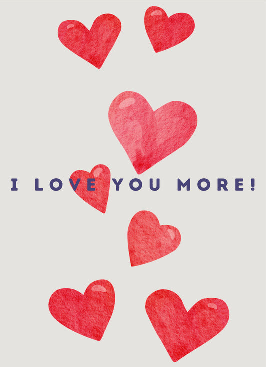 YEARS Postcards - I LOVE YOU MORE