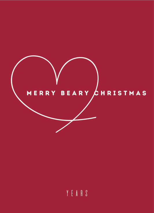 YEARS Christmas Card - MERRY BEARY CHRISTMAS