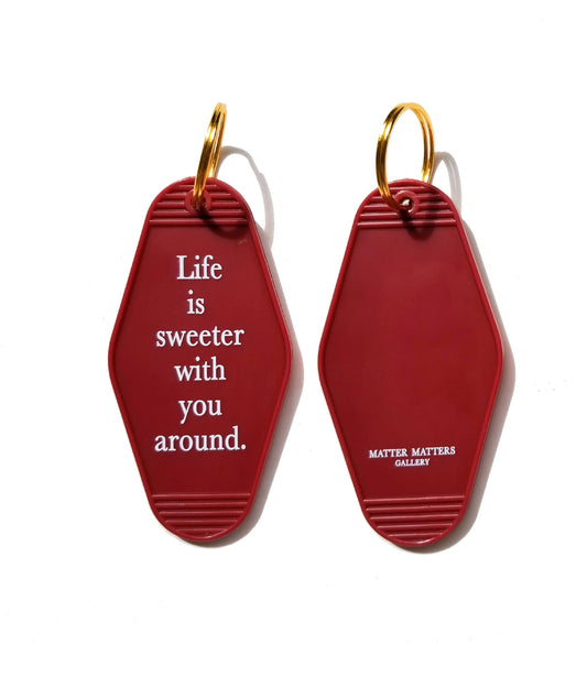 Matter Matters Keyring • Wine • Life is sweeter with you around.