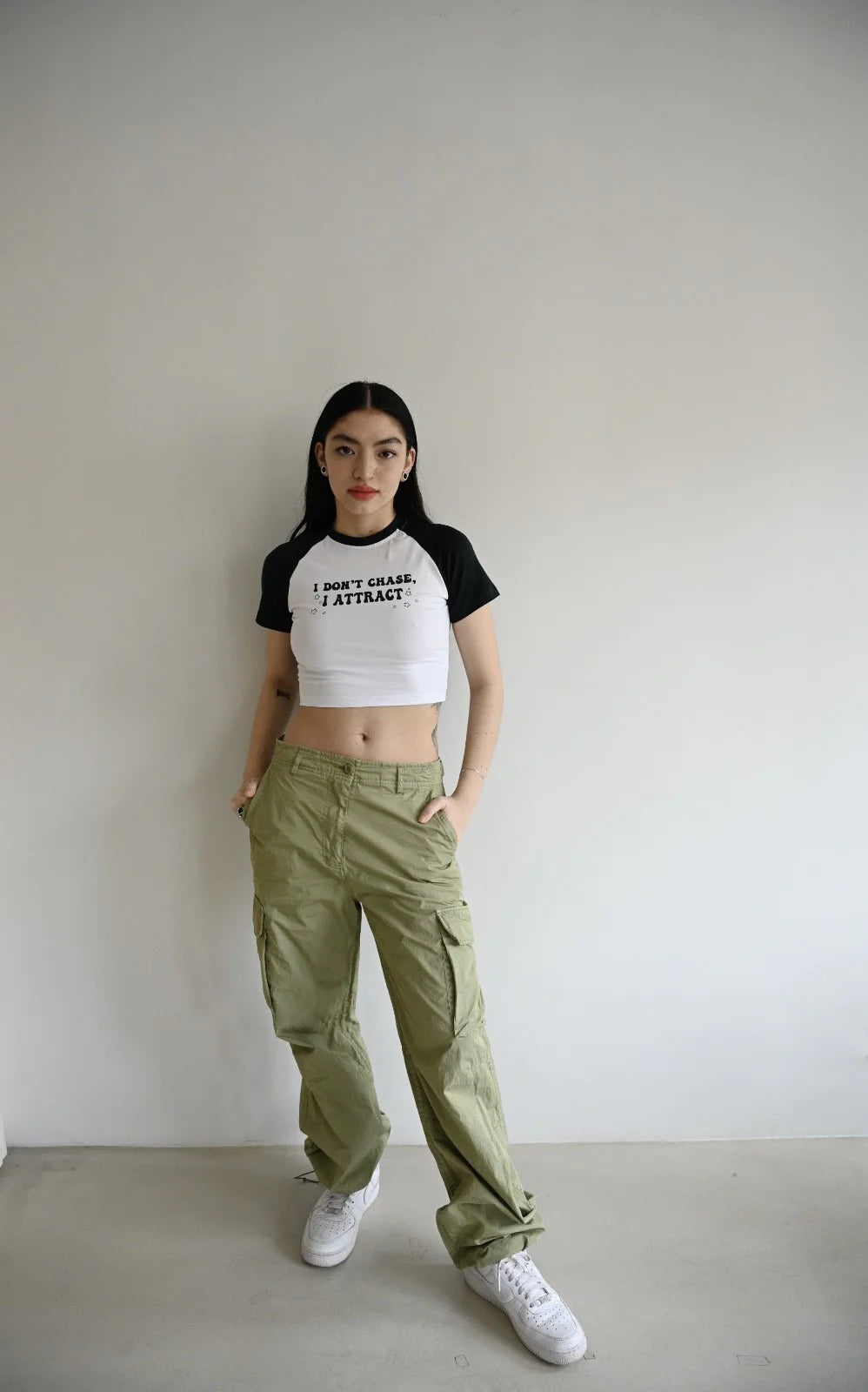 Aly Good Vibes - I Attract Crop Tee
