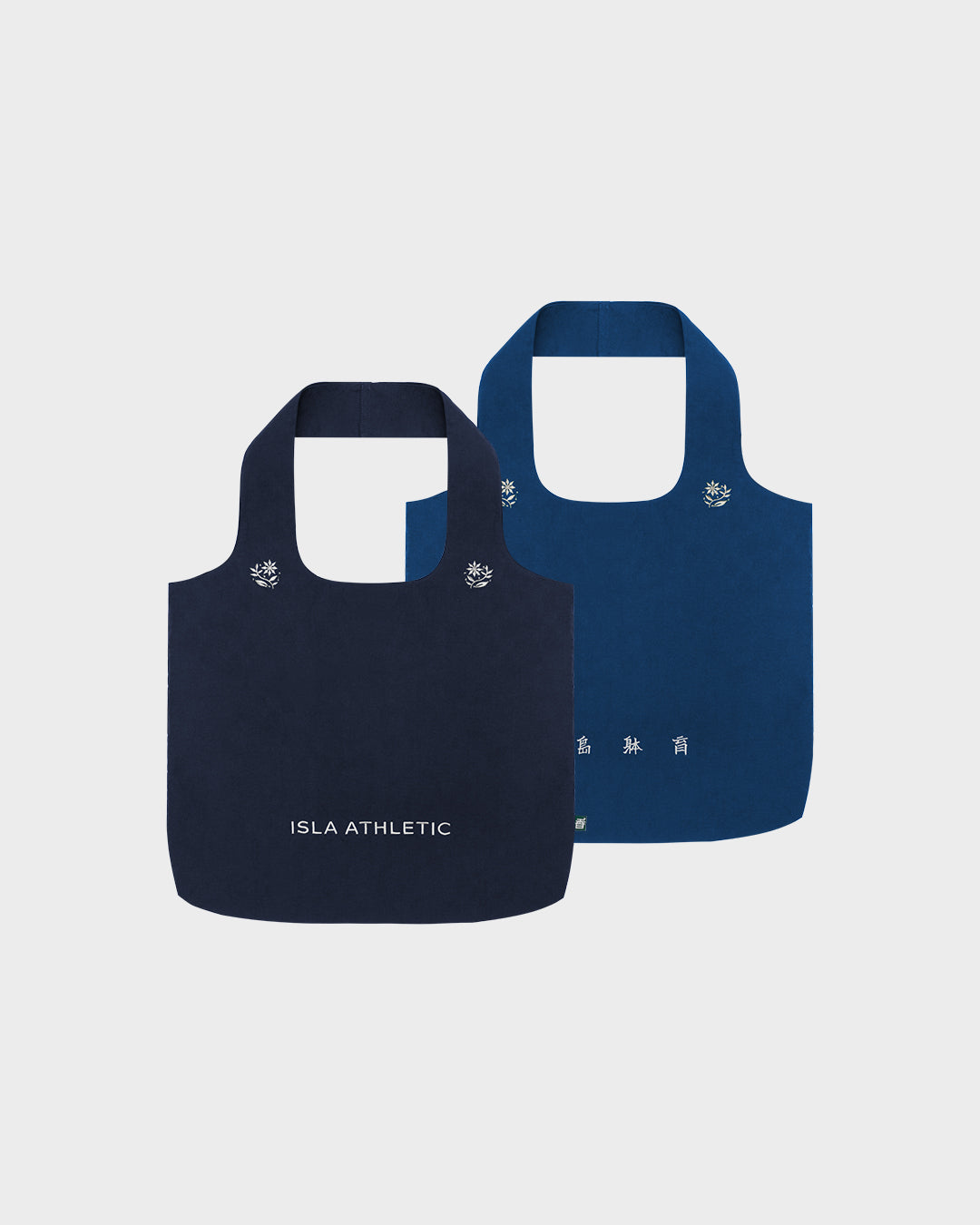 ISLA Packable Crest Tote (2-tone Navy)