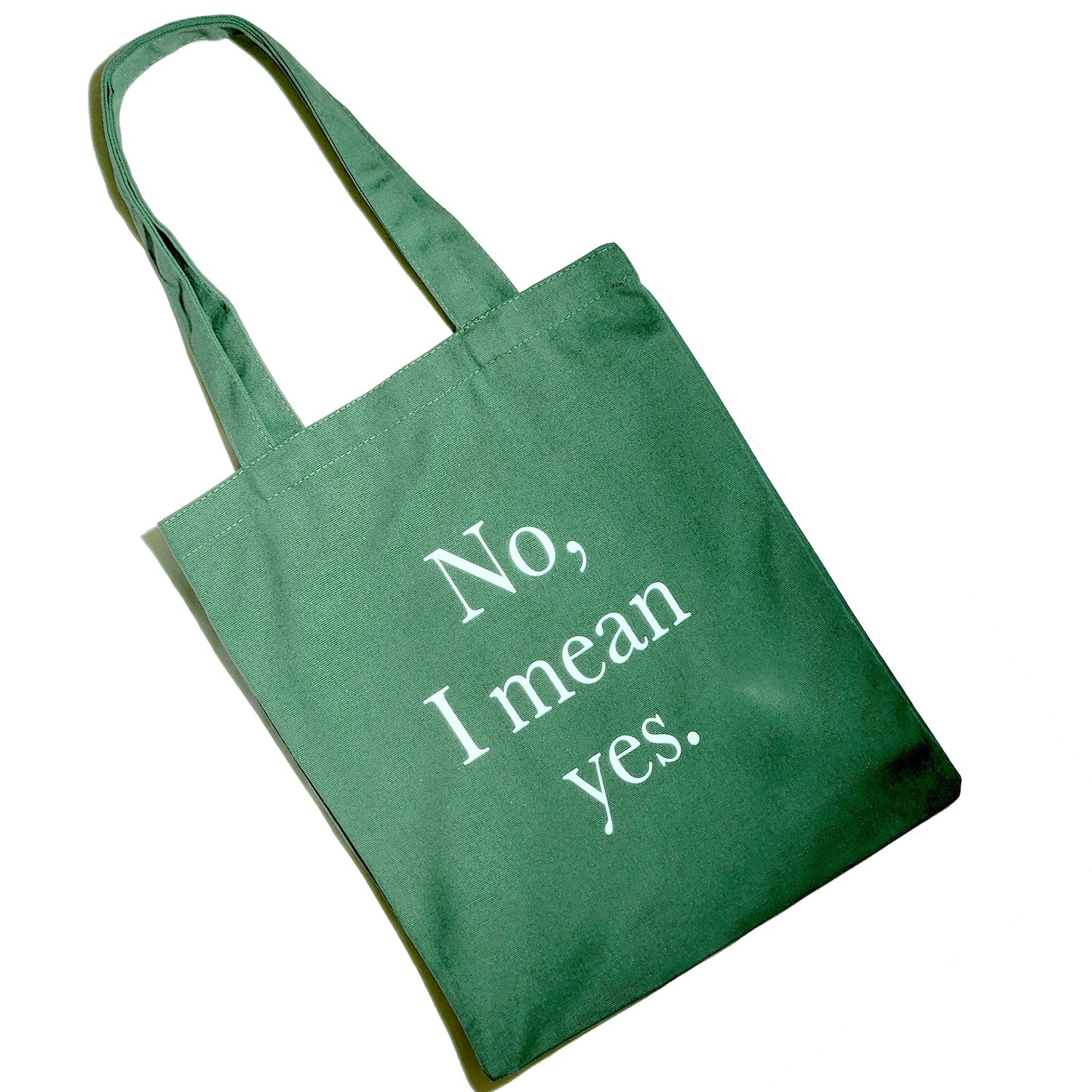 Matter Matters Yes I Mean No • Green/ Tote Bag