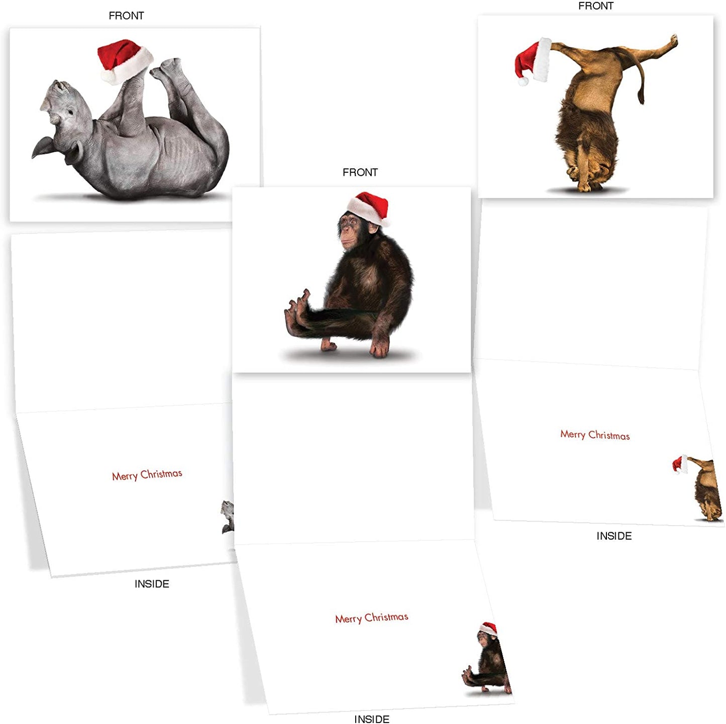 Christmas Cards 聖誕卡 - Yoga Animals
