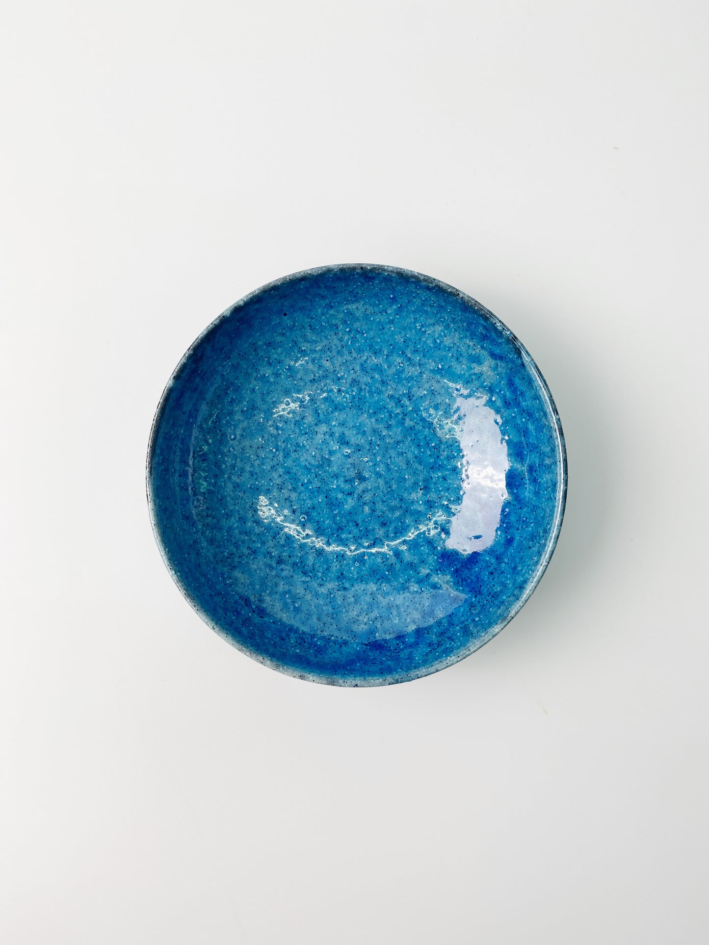 日本製美濃燒 高貴深藍色碗盤 | Japanese Mino Ware Noble Dark Blue Ceramic Bowl