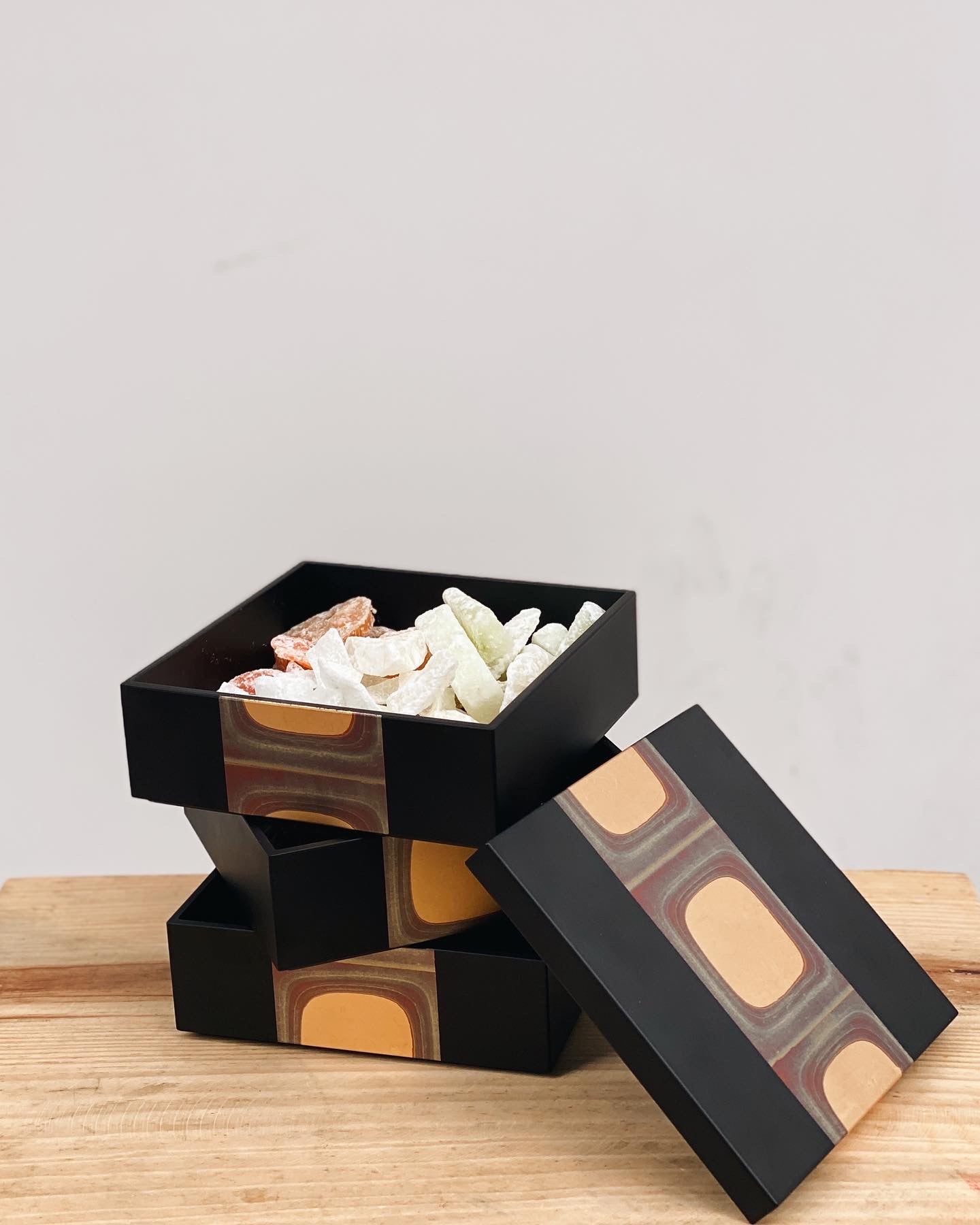 日本製 金澤古箔三層盒 | Made in Japan Hakuichi Ancient Foil Three-layer Box