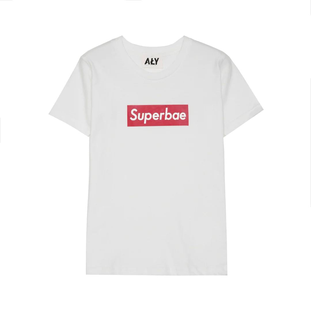 Aly Good Vibes - Superbae (White) (Kid Size)