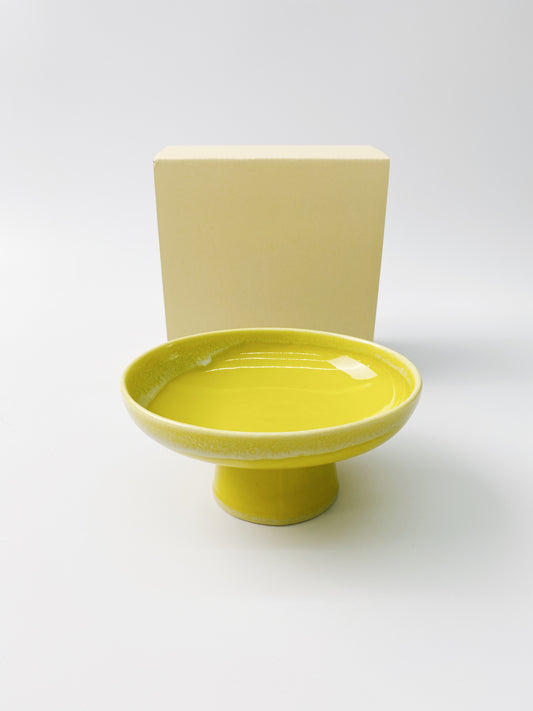 日本製美濃燒 陶瓷甜品碗(黃色) | Japanese Mino Ware Ceramic Dessert Bowl (Yellow）
