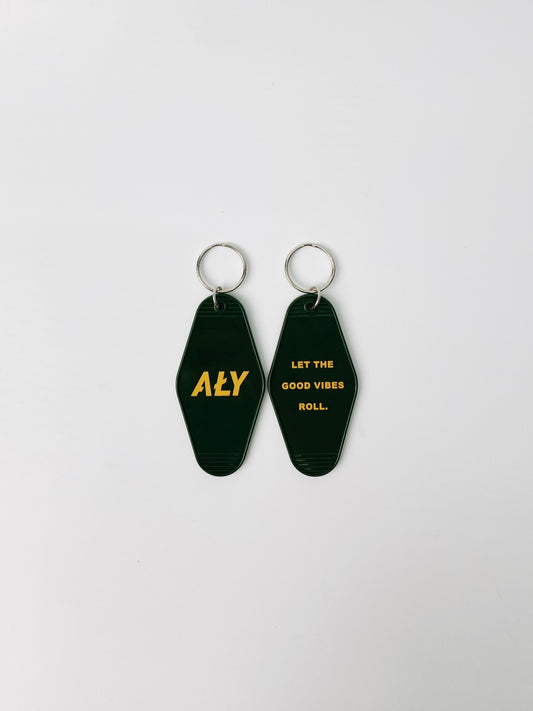 Aly Good Vibes - Key Ring - Let The Good Vibes Roll