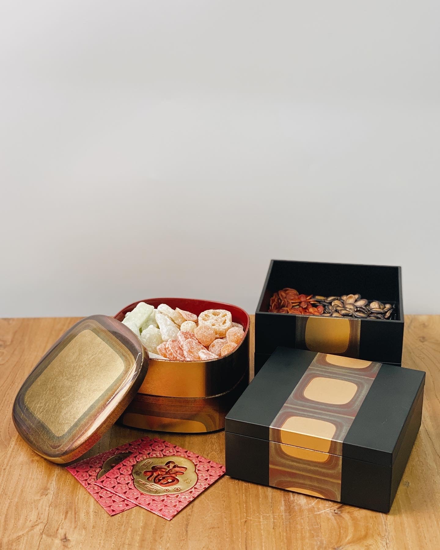日本製 金澤古箔三層盒 | Made in Japan Hakuichi Ancient Foil Three-layer Box