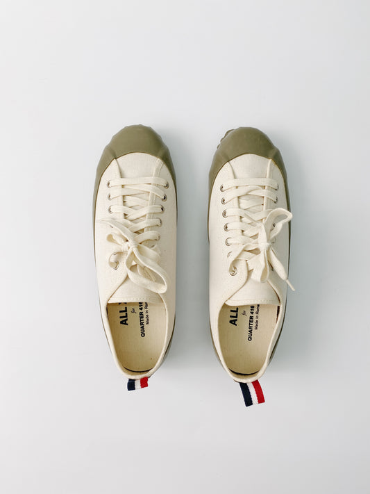 ALLX Marine Low Shoes (White/ Olive)
