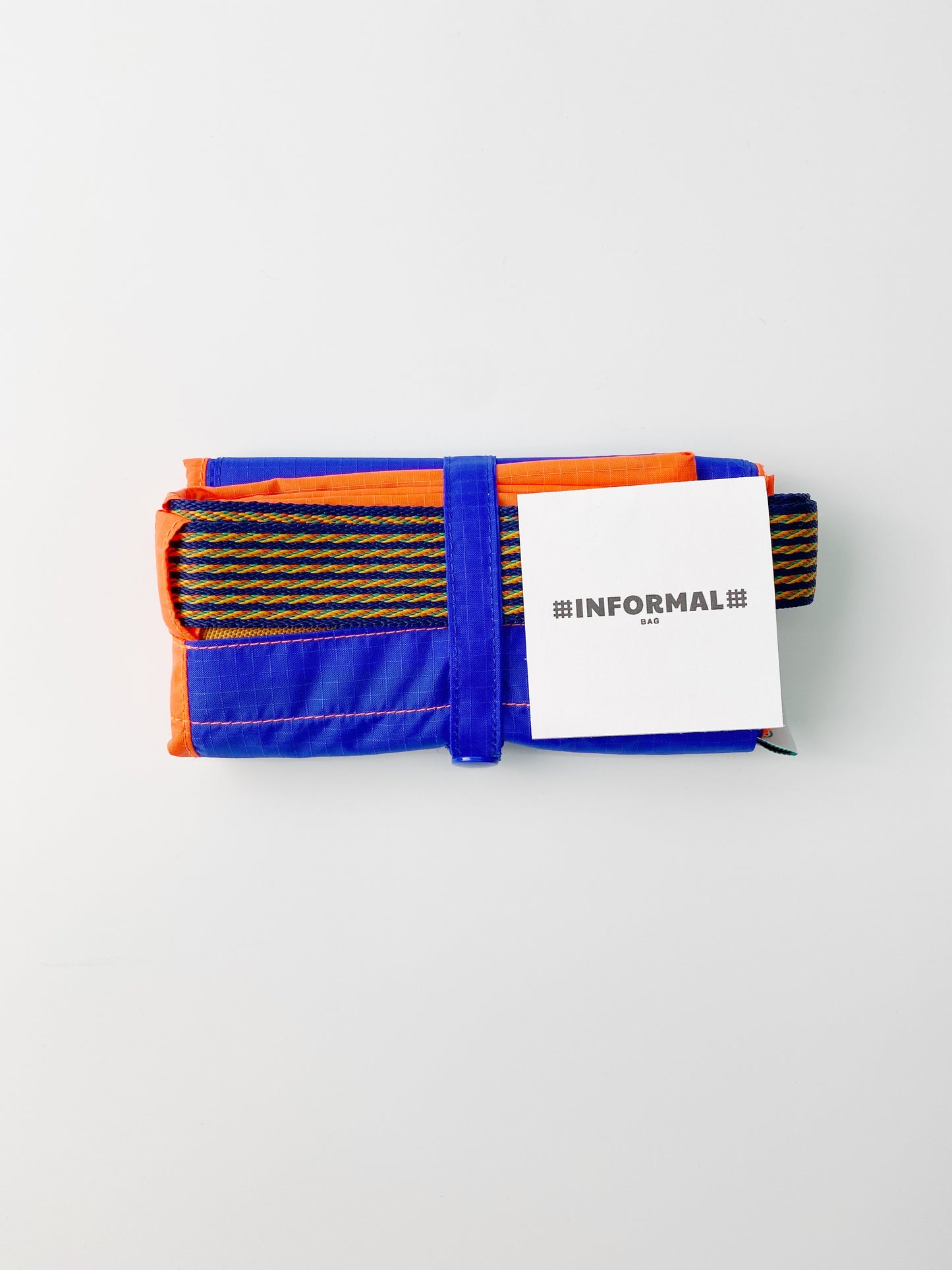 Informal Bag Multicolors Checkout Bag (Easy Blue & Orange)