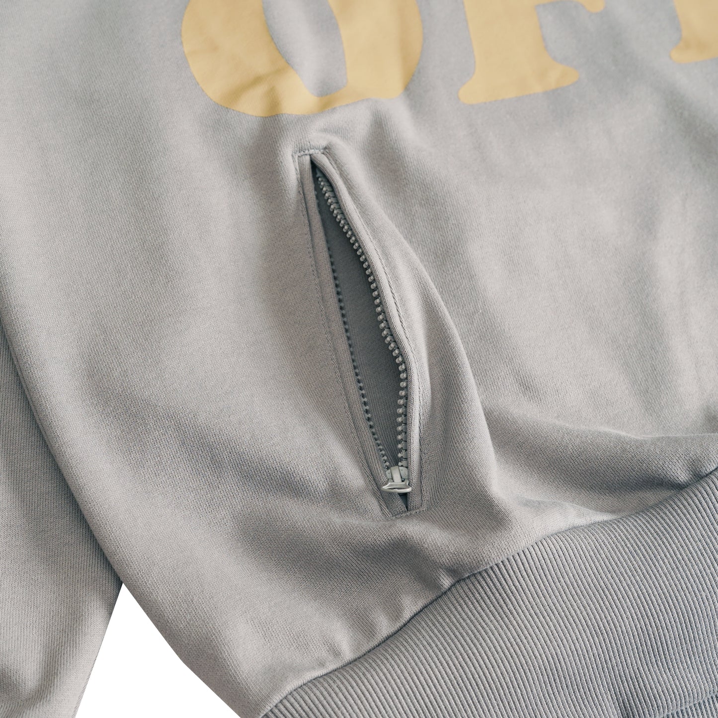 GO OFF FONT HOODIE (SLIVER GREY)
