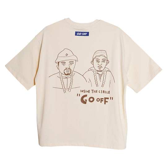 GO OFF FROM THE STREET TEE (BEIGE) (SS22T003B)