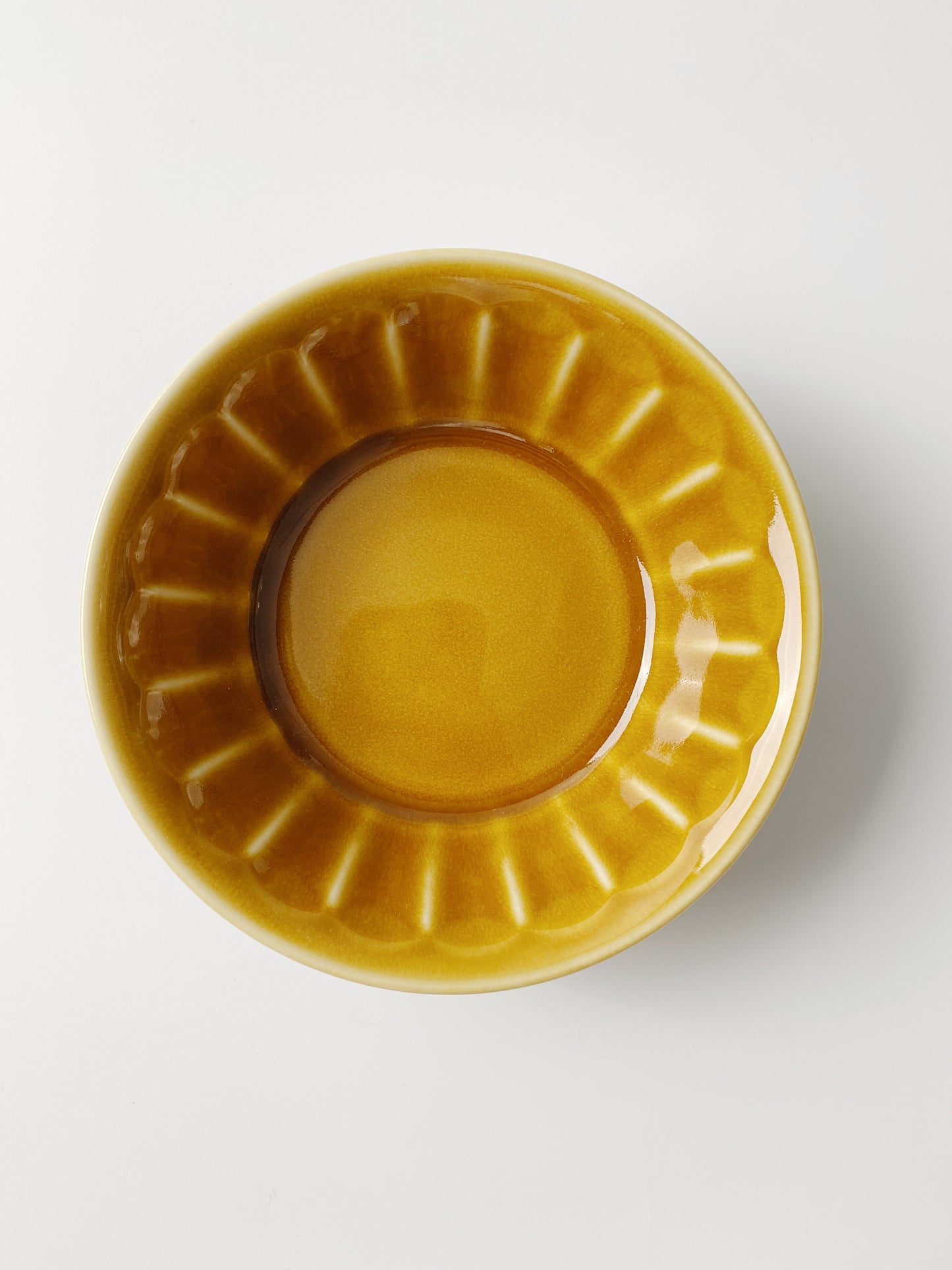日本製美濃燒 Mebore 陶瓷小碟(焦糖色)｜Japanese Mino Ware Mebore Plate(Size S)(Caramel)