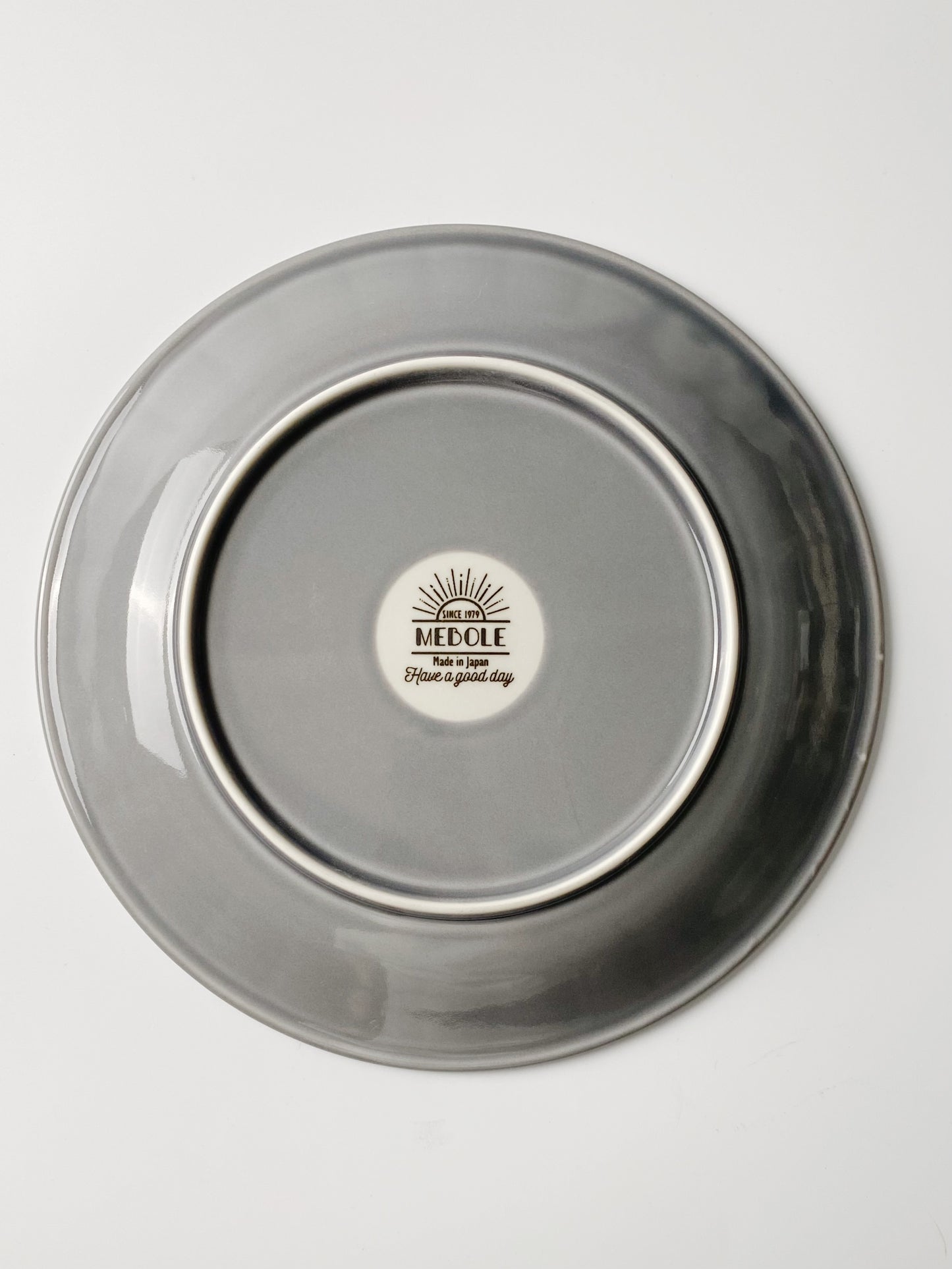 日本製美濃燒 Mebore 陶瓷大碟(灰色)｜Japanese Mino Ware Mebore Plate(Size L)(Grey)