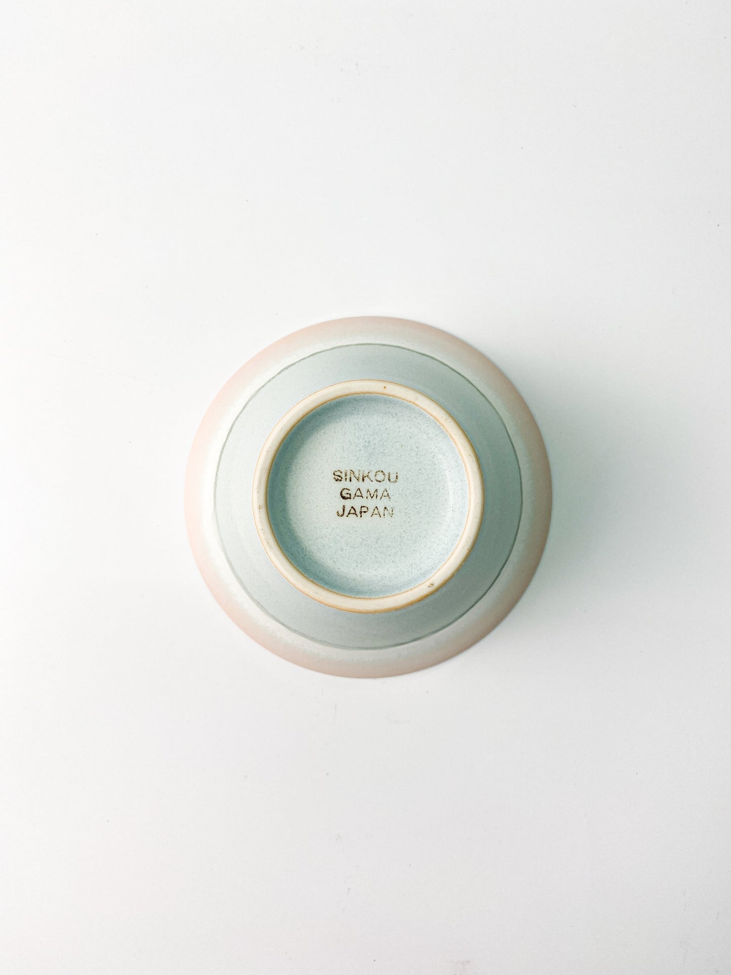 日本製美濃燒 伸光窯粉彩飯碗 (粉藍色) | Japanese Mino Ware Shinko Kiln Pastel Bowl (Pink x Blue)